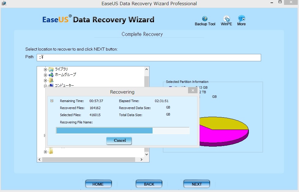 データ復元　EaseUS Data Recovery Wizard Professional9